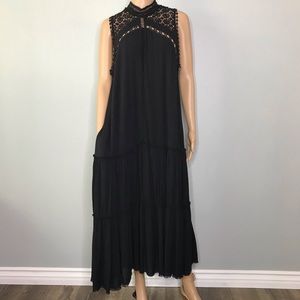 Fate Dresses - Black pocketed crocket lace dress Fate Dresses - Black pocketed crocket lace dress